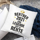 Kissen "Rentner / Rentneri 2021 - eine Legende geht in Rente" - Objectzz