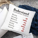 Kissen "Ruhestand - wöchentlicher Zeitplan" - Objectzz