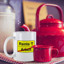 Tasse "Arbeit -> Rente" - Objectzz