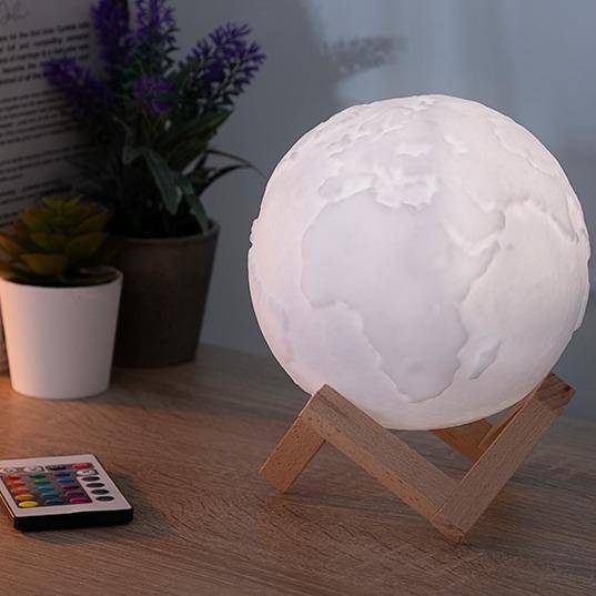 LED-Lampe Planet Erde - Objectzz