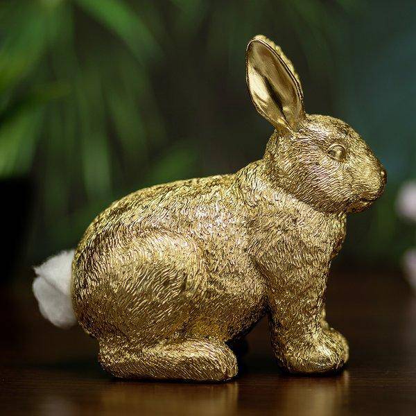 Wattespender: goldener Hase - Objectzz