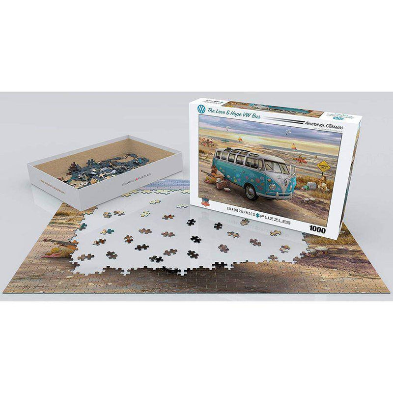 The Love & Hope VW Bus Puzzle 1000 Teile - Objectzz