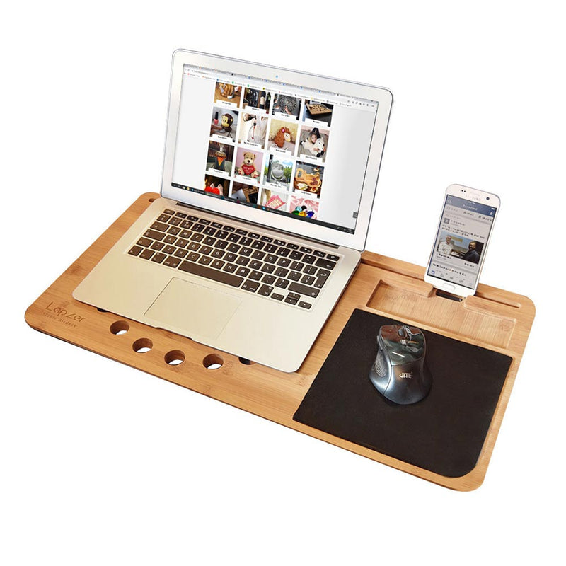 Portables Laptop-Desk aus Bambus