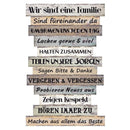 Wanddeko "Wir sind eine Familie" - Objectzz