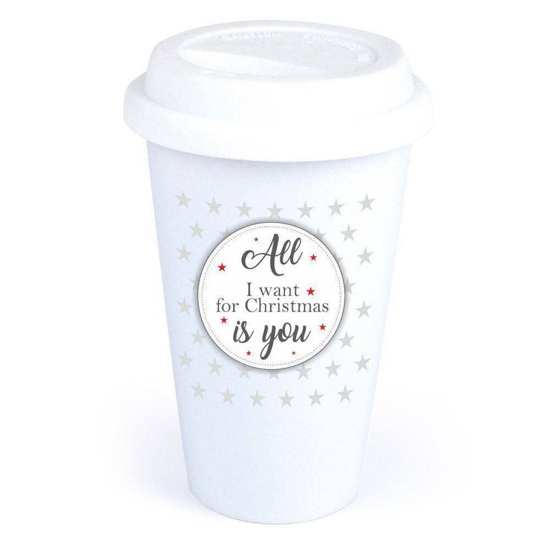 Coffee-to-go Becher "All I want for Christmas is you" , verschiedene Designs - Objectzz