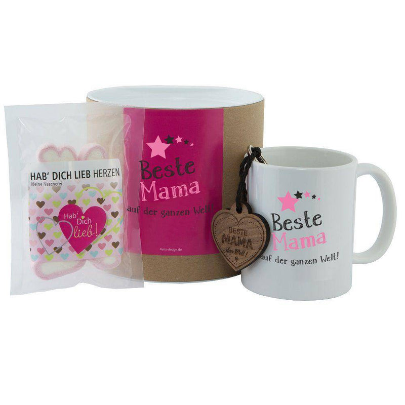 Geschenkset: Beste Mama auf der ganzen Welt - Objectzz