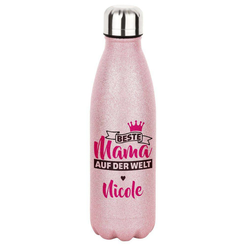Edelstahlflasche - Beste Mama der Welt, personalisiert - Objectzz