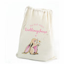 Turnbeutel: Du bist mein Lieblingshase, 100 % Baumwolle - Objectzz