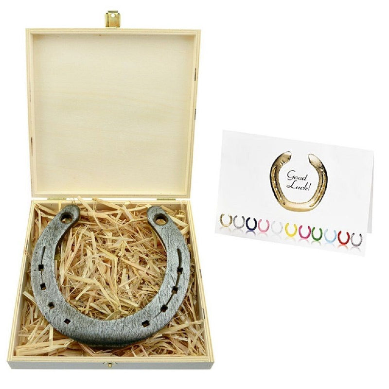 Personalisierte Hufeisen-Box "Mr & Mrs Est. Since"