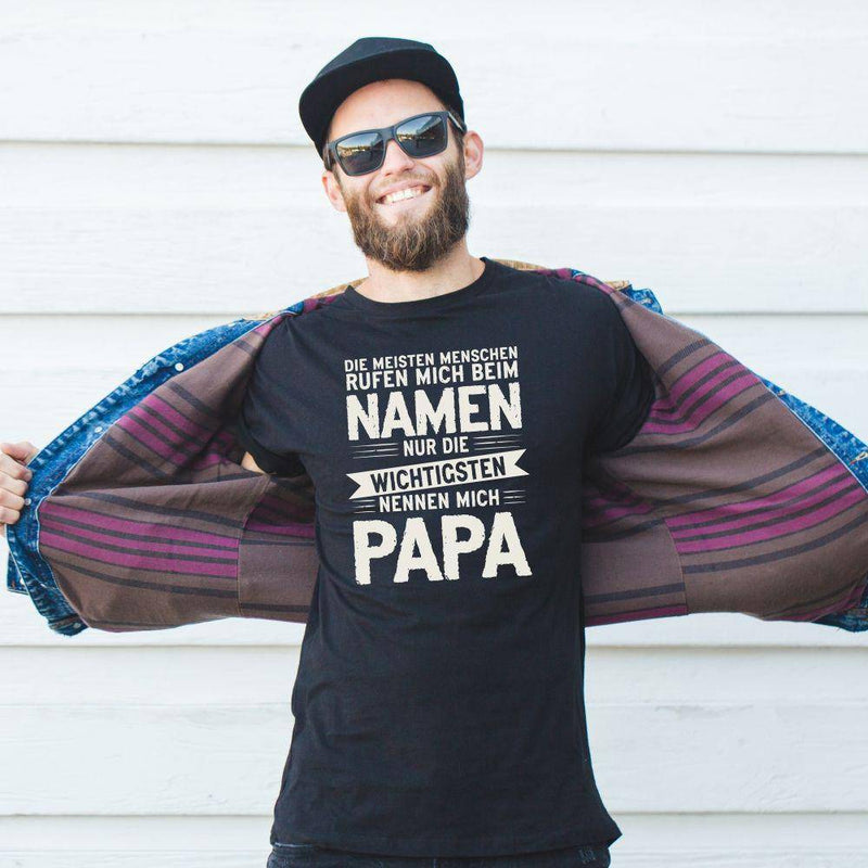 T-Shirt: Die wichtigsten nennen mich Papa - Objectzz