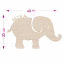 Personalisierte Holzlampe "Elefant" - Objectzz