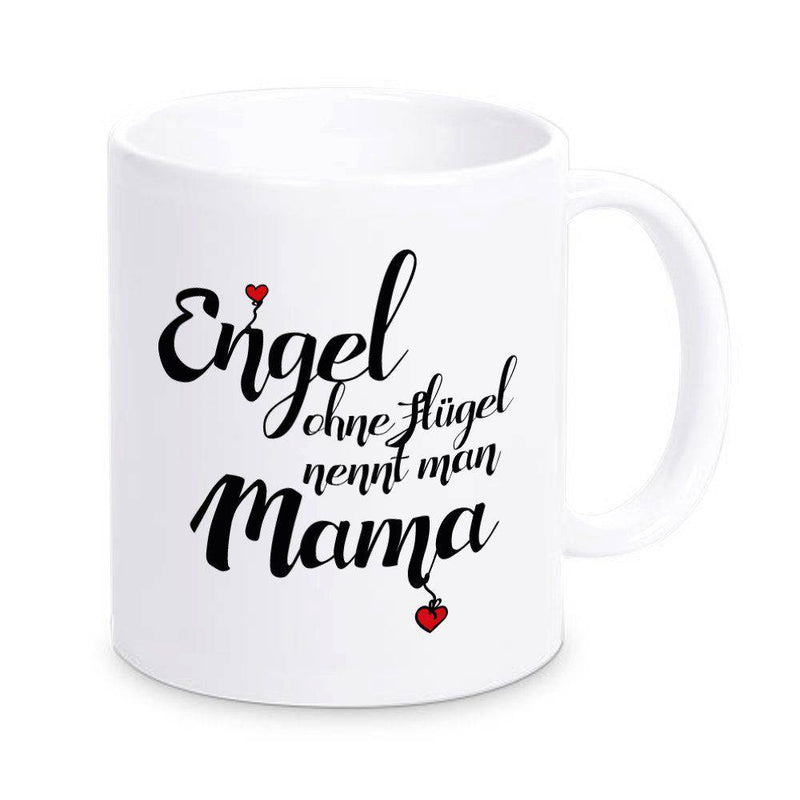 Tasse "Engel ohne Flügel nennt man Mama", personalisiert - Objectzz