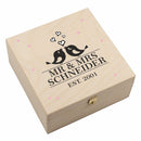 Personalisierte Hufeisen-Box "Mr & Mrs Est. Since"
