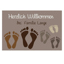 Fußmatte: Herzliche Willkommen, personalisiert - Objectzz