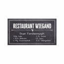 Personalisierte Leinwand "Familienrezept"