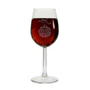 Weinglas "Frohe Weihnachten" (Weihnachtskugel)