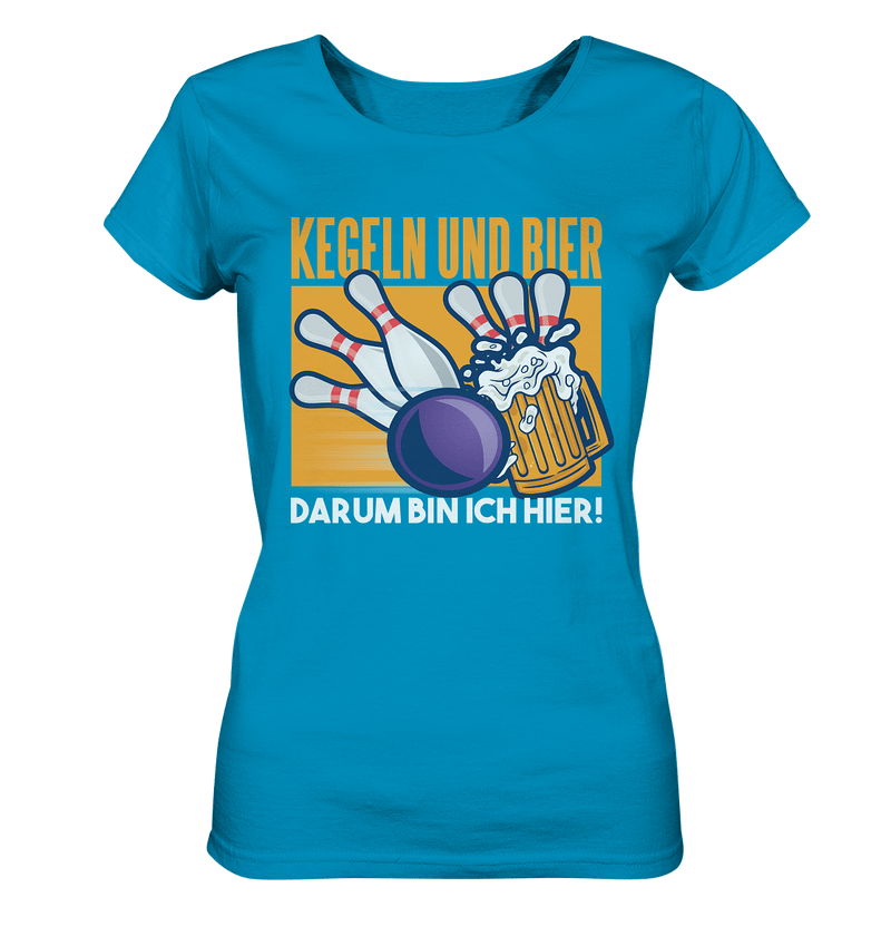 Kegeln und Bier - Ladies Organic Shirt - Objectzz