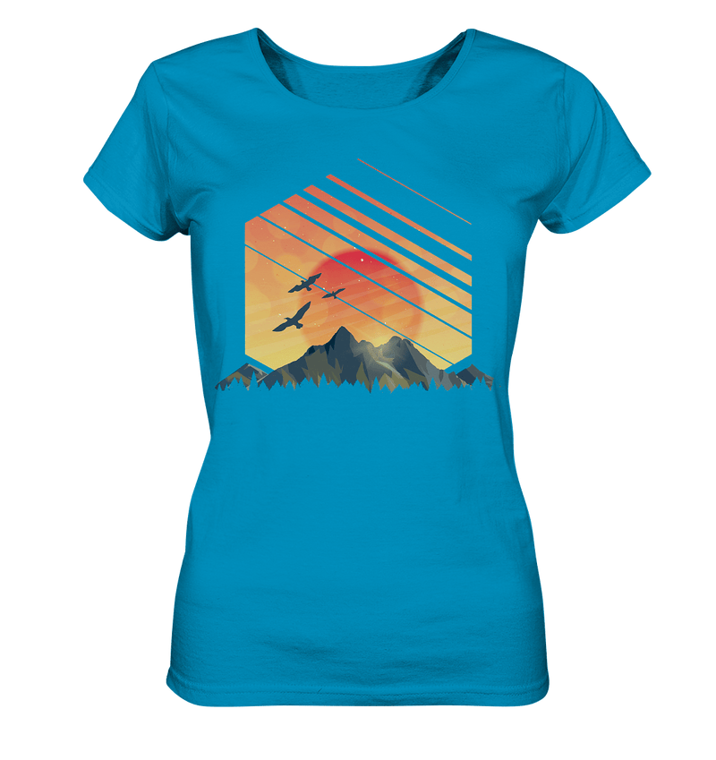 Sonnenuntergang Berge - Ladies Organic Shirt - Objectzz