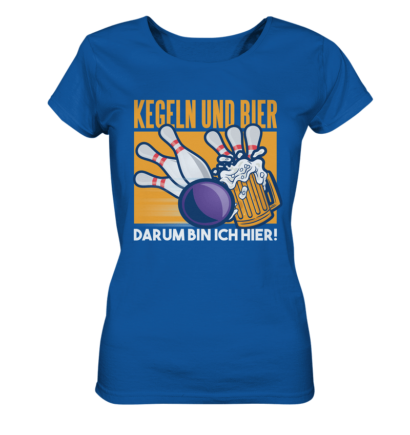 Kegeln und Bier - Ladies Organic Shirt - Objectzz