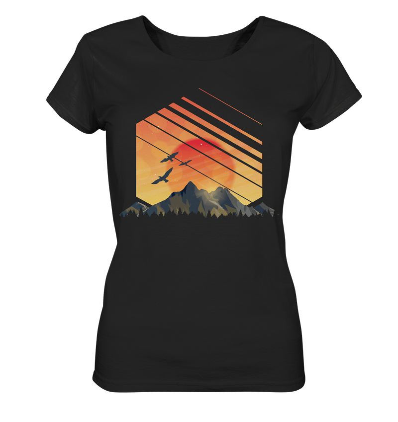 Sonnenuntergang Berge - Ladies Organic Shirt - Objectzz