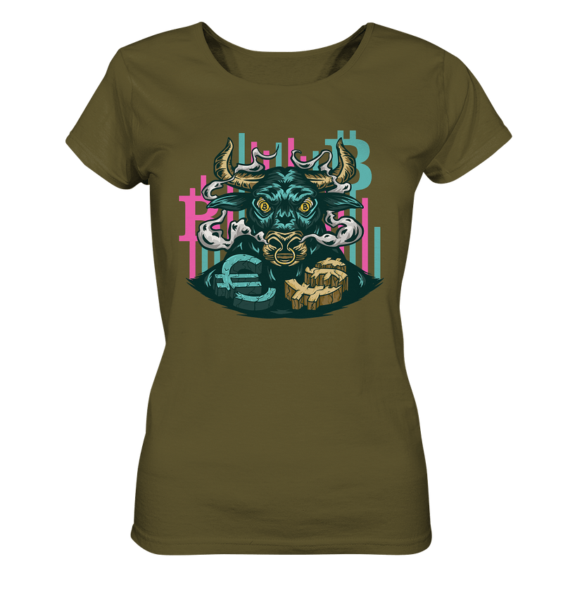 Bitcoin Bull - Ladies Organic Shirt - Objectzz