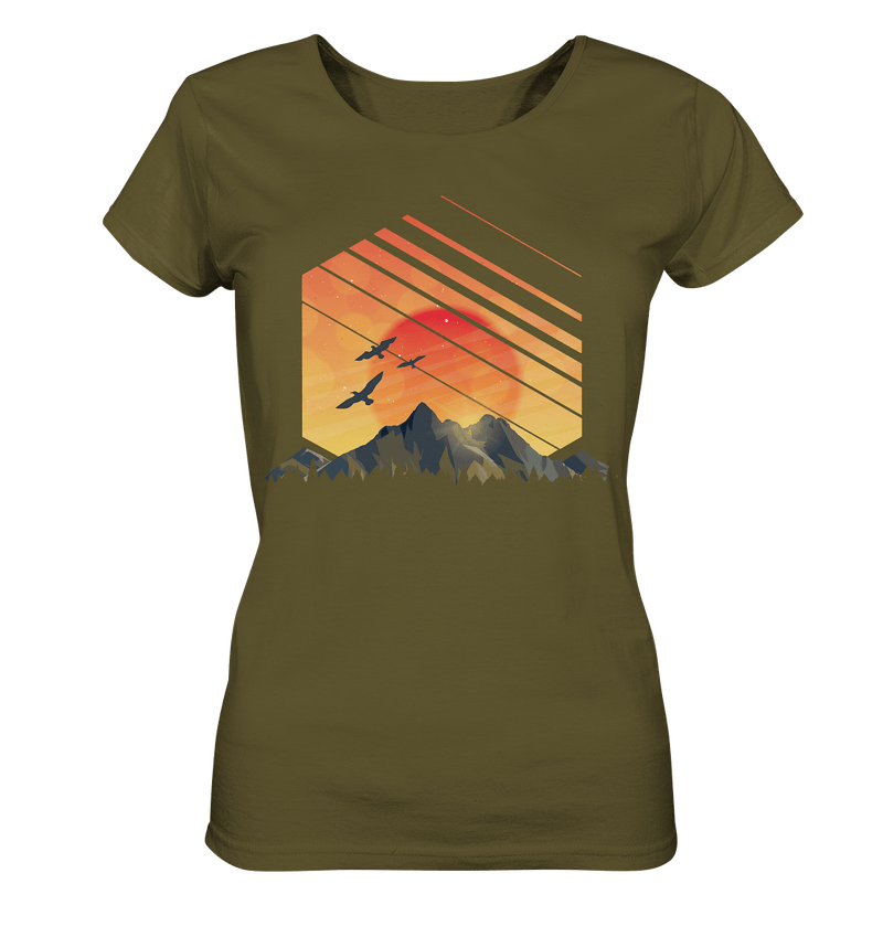 Sonnenuntergang Berge - Ladies Organic Shirt - Objectzz