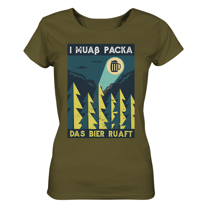 I muaß packa - Ladies Organic Shirt - Objectzz