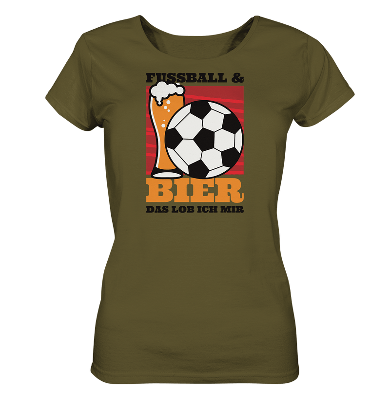 Fußball und Bier - Ladies Organic Shirt - Objectzz