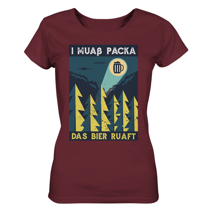 I muaß packa - Ladies Organic Shirt - Objectzz