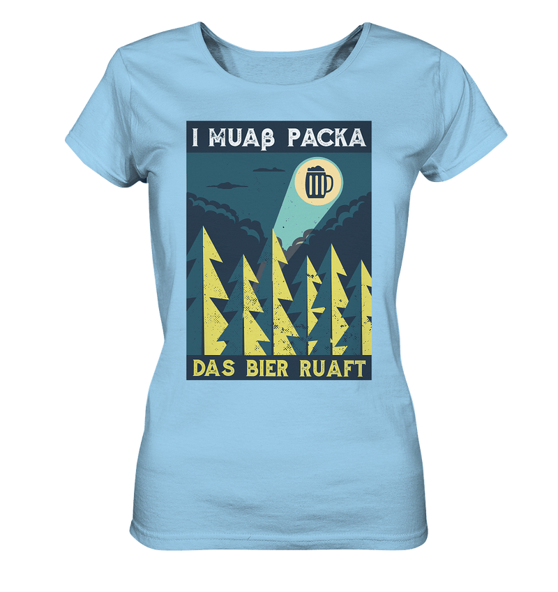 I muaß packa - Ladies Organic Shirt - Objectzz