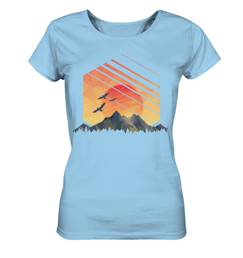 Sonnenuntergang Berge - Ladies Organic Shirt - Objectzz