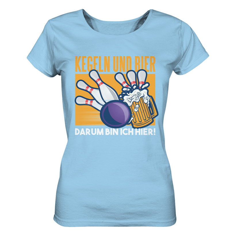 Kegeln und Bier - Ladies Organic Shirt - Objectzz