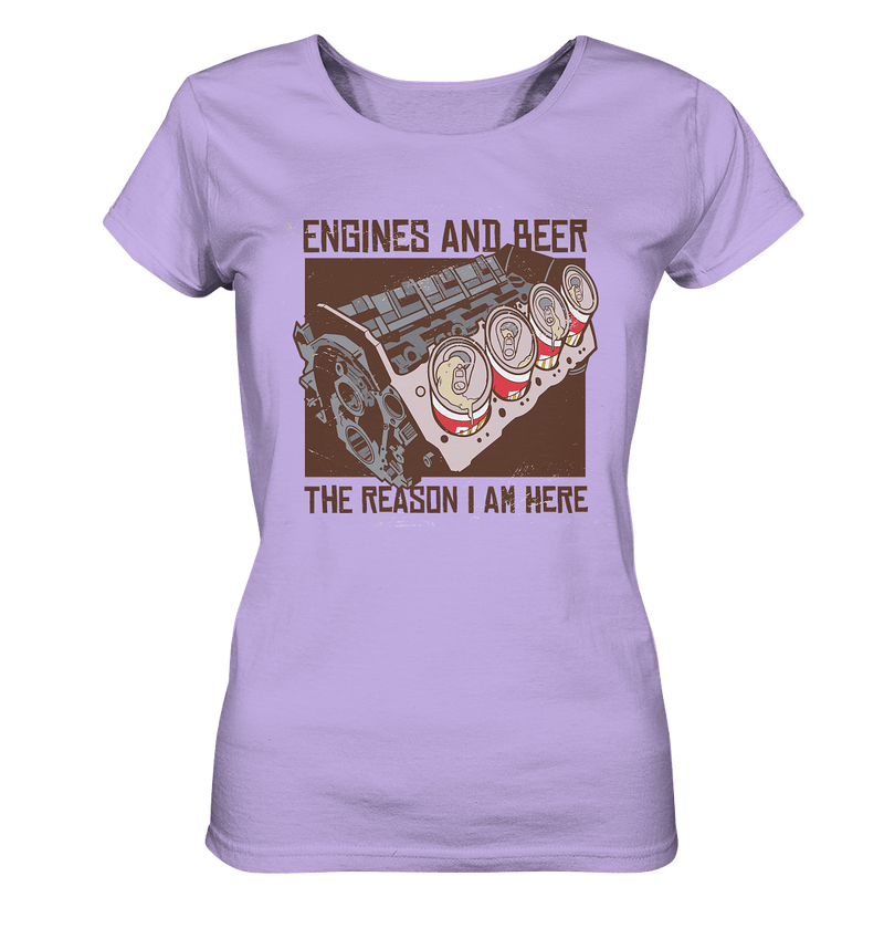 Engines and Bier - Ladies Organic Shirt, 100 % Bio-Baumwolle - Objectzz