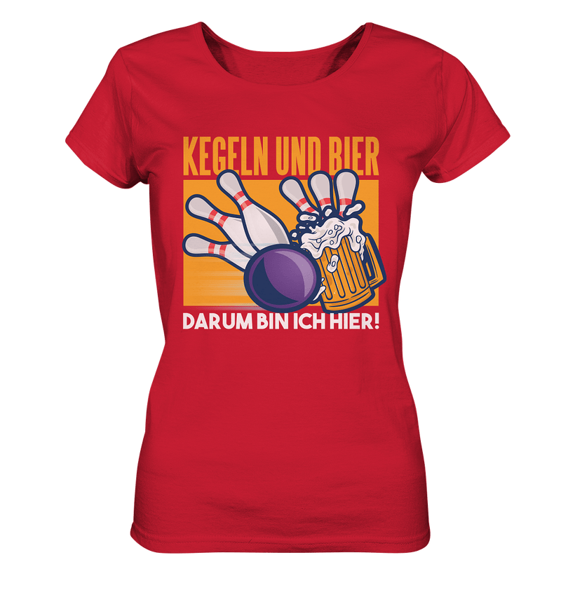 Kegeln und Bier - Ladies Organic Shirt - Objectzz