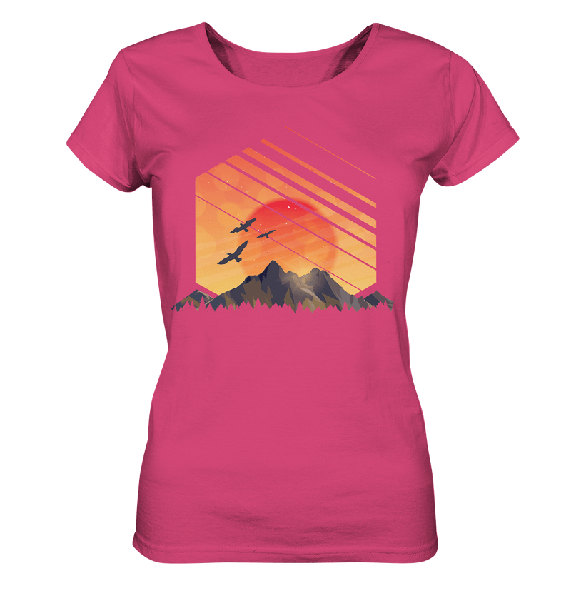 Sonnenuntergang Berge - Ladies Organic Shirt - Objectzz