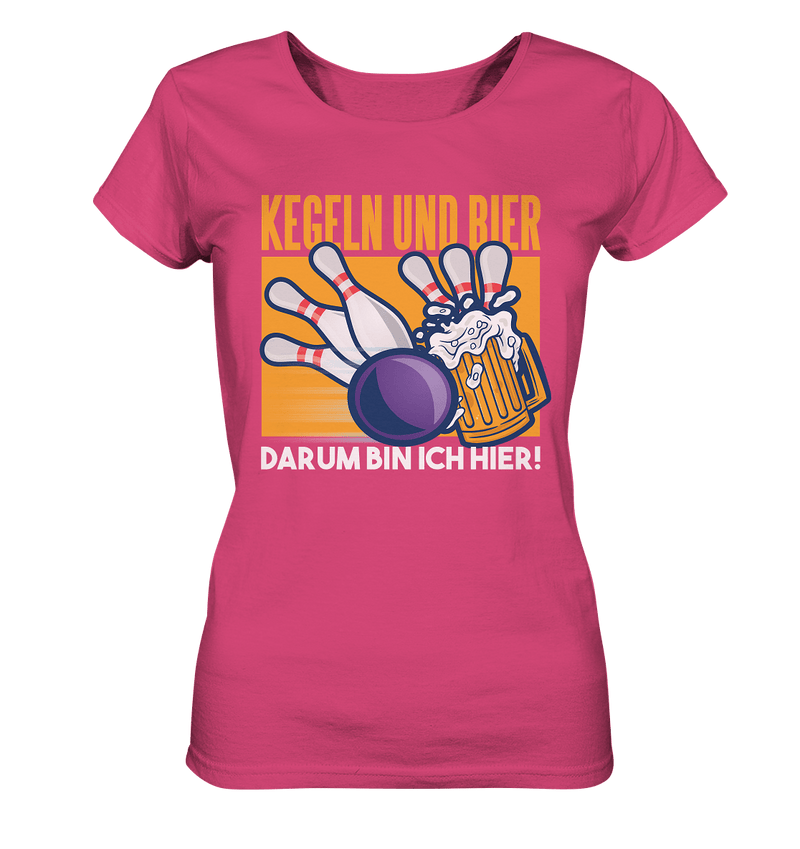 Kegeln und Bier - Ladies Organic Shirt - Objectzz