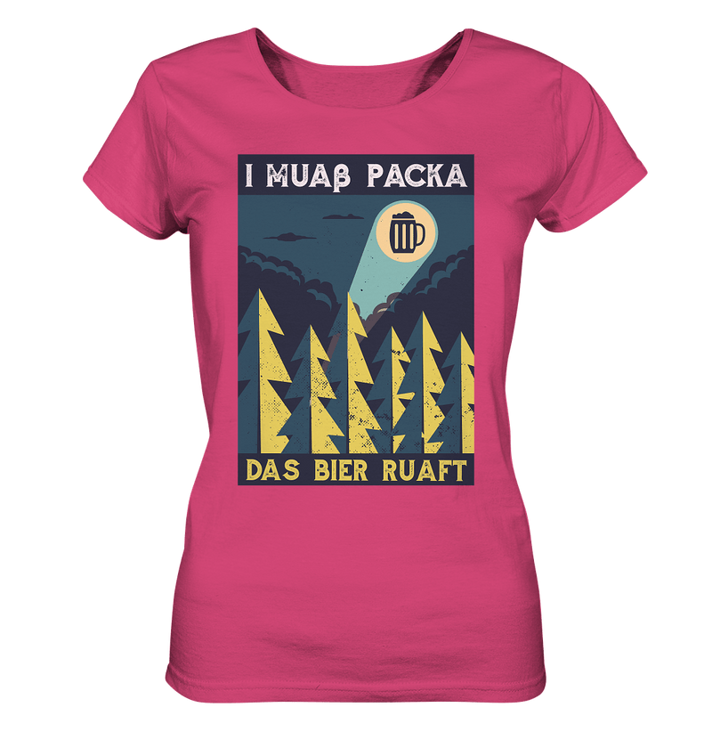 I muaß packa - Ladies Organic Shirt - Objectzz