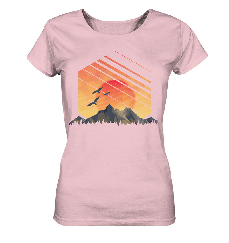 Sonnenuntergang Berge - Ladies Organic Shirt - Objectzz