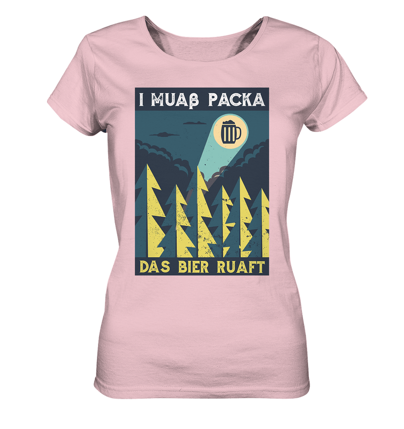 I muaß packa - Ladies Organic Shirt - Objectzz