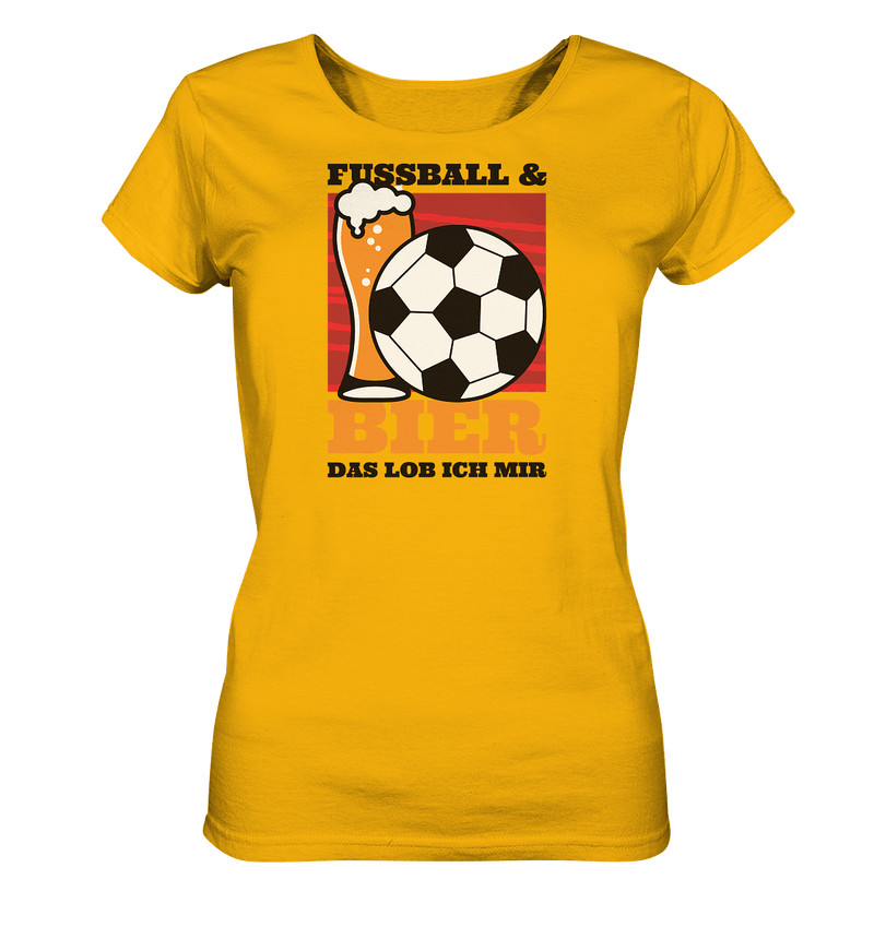 Fußball und Bier - Ladies Organic Shirt - Objectzz