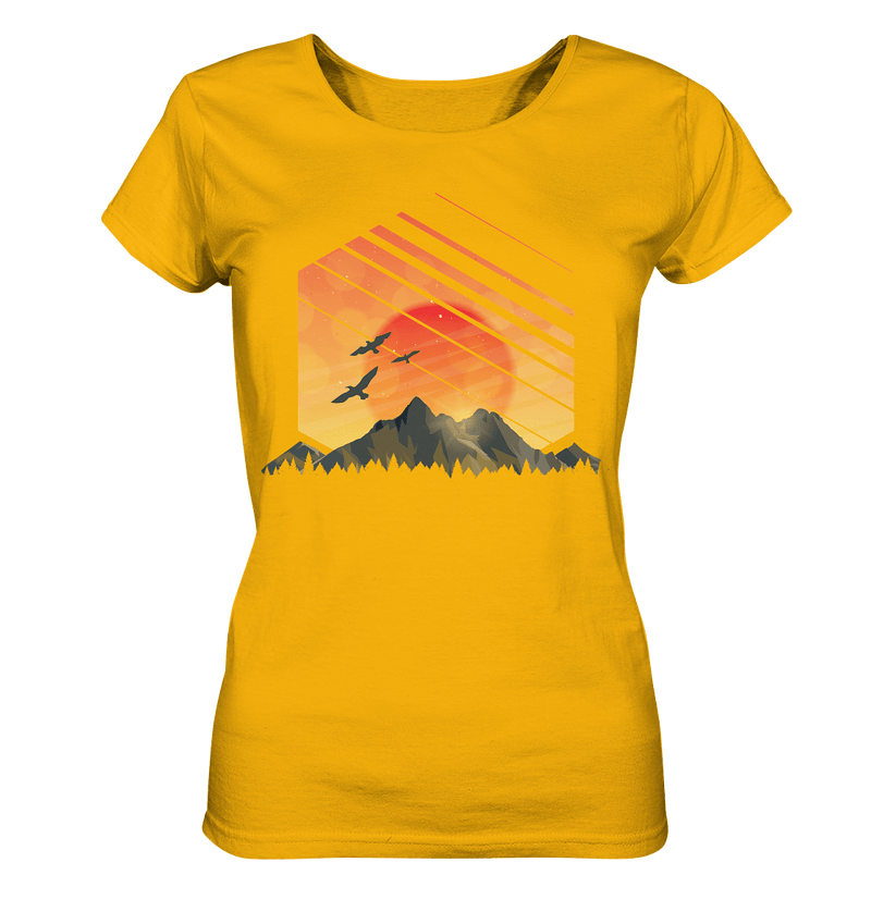 Sonnenuntergang Berge - Ladies Organic Shirt - Objectzz