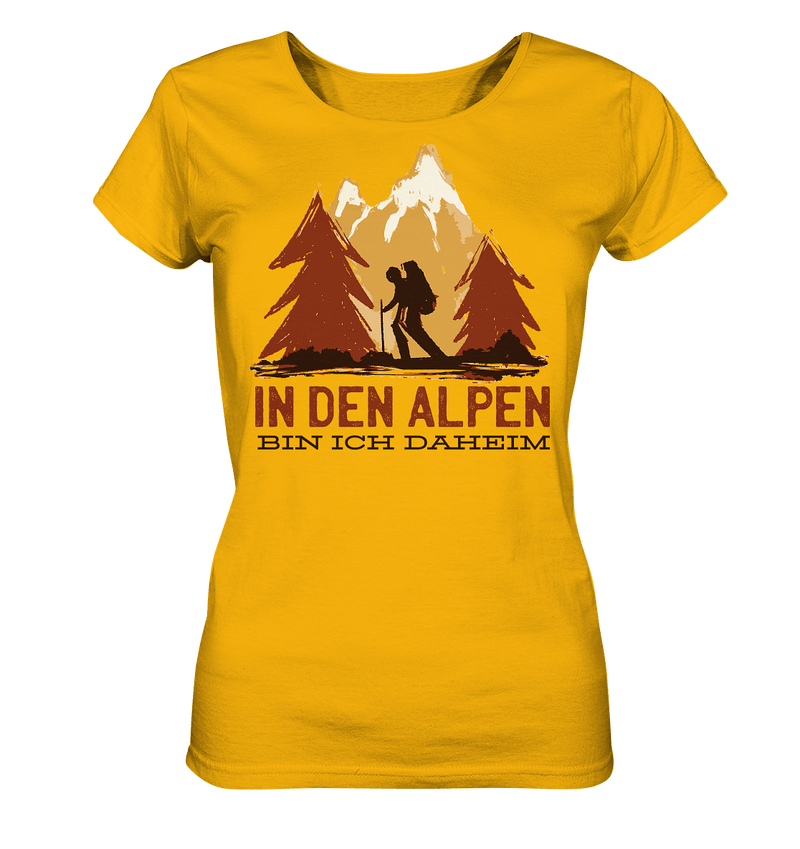 In den Alpen - Ladies Organic Shirt, 100 % Bio-Baumwolle - Objectzz