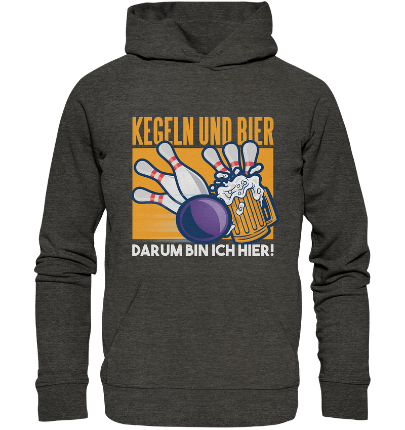 Kegeln und Bier - Organic Basic Hoodie - Objectzz