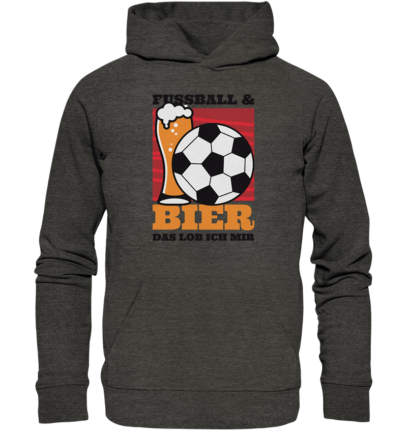 Fußball und Bier - Organic Basic Hoodie - Objectzz