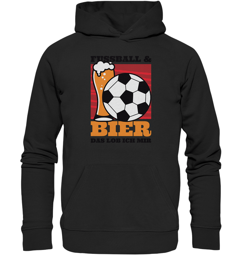 Fußball und Bier - Organic Basic Hoodie - Objectzz