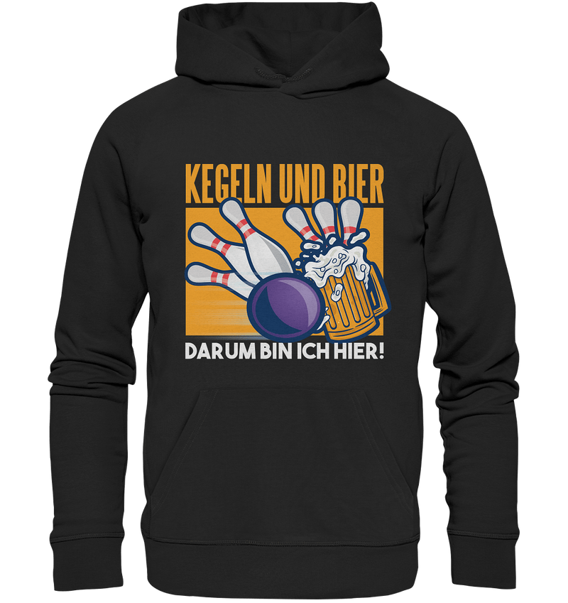 Kegeln und Bier - Organic Basic Hoodie - Objectzz