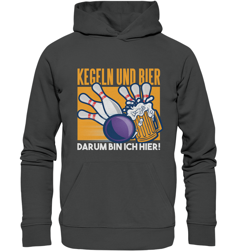 Kegeln und Bier - Organic Basic Hoodie - Objectzz