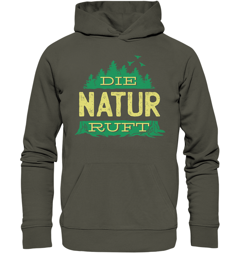 Die Natur ruft - Organic Basic Hoodie - Objectzz