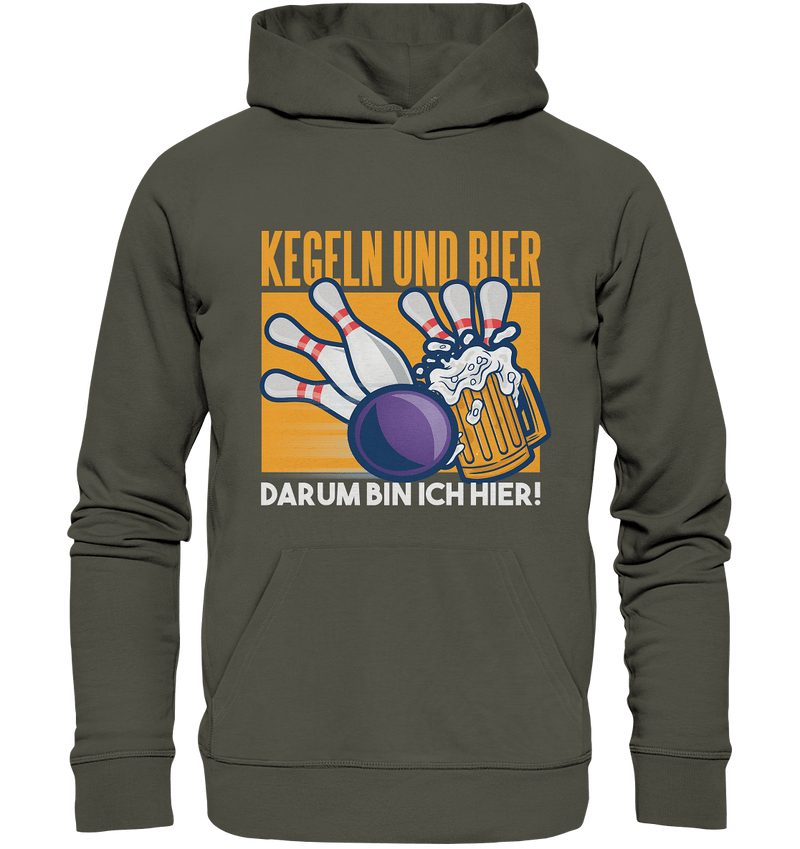 Kegeln und Bier - Organic Basic Hoodie - Objectzz