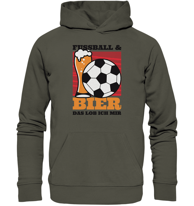 Fußball und Bier - Organic Basic Hoodie - Objectzz